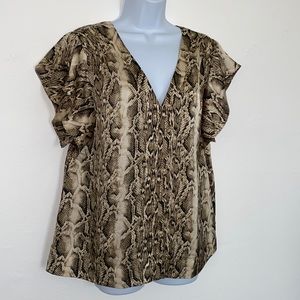 Sanctuary Snake Print Blouse